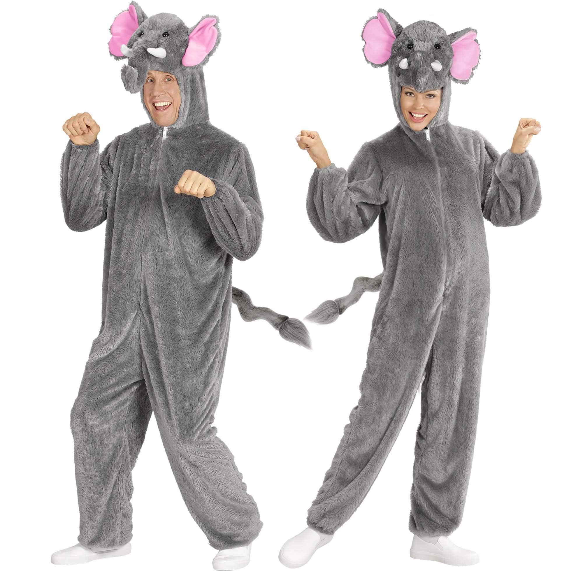 WIDMANN Kinderkostüm Elefant – Plüsch Jacke Mit Kapuze & Maske, Größe 104, Für Karneval & Mottoparty