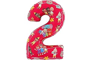 Toyland® 27 Inch Cocomelon Number Foil Balloon - Kids Party Balloons - Number 1-2 Available