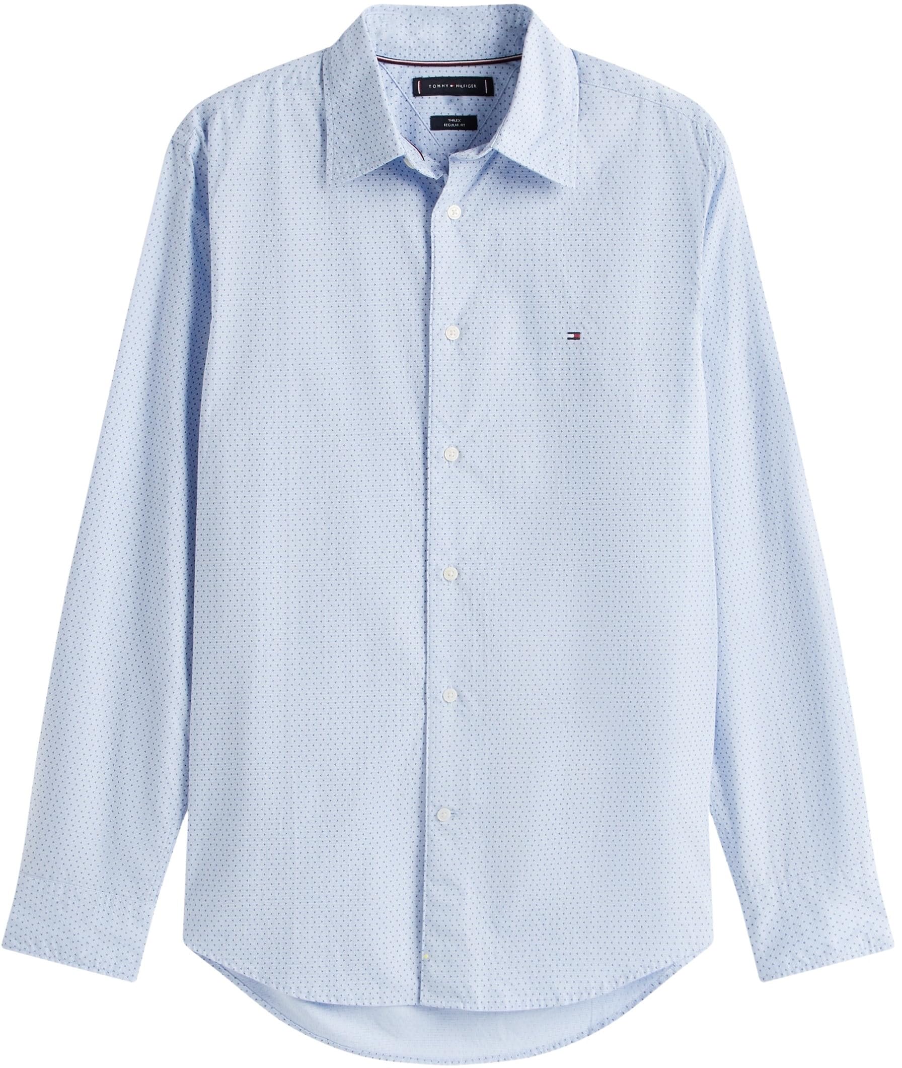 Tommy Hilfiger Herren Flex Poplin Mini Print Rf Shirt Mw0mw39438 L/S Shirt (1er Pack)