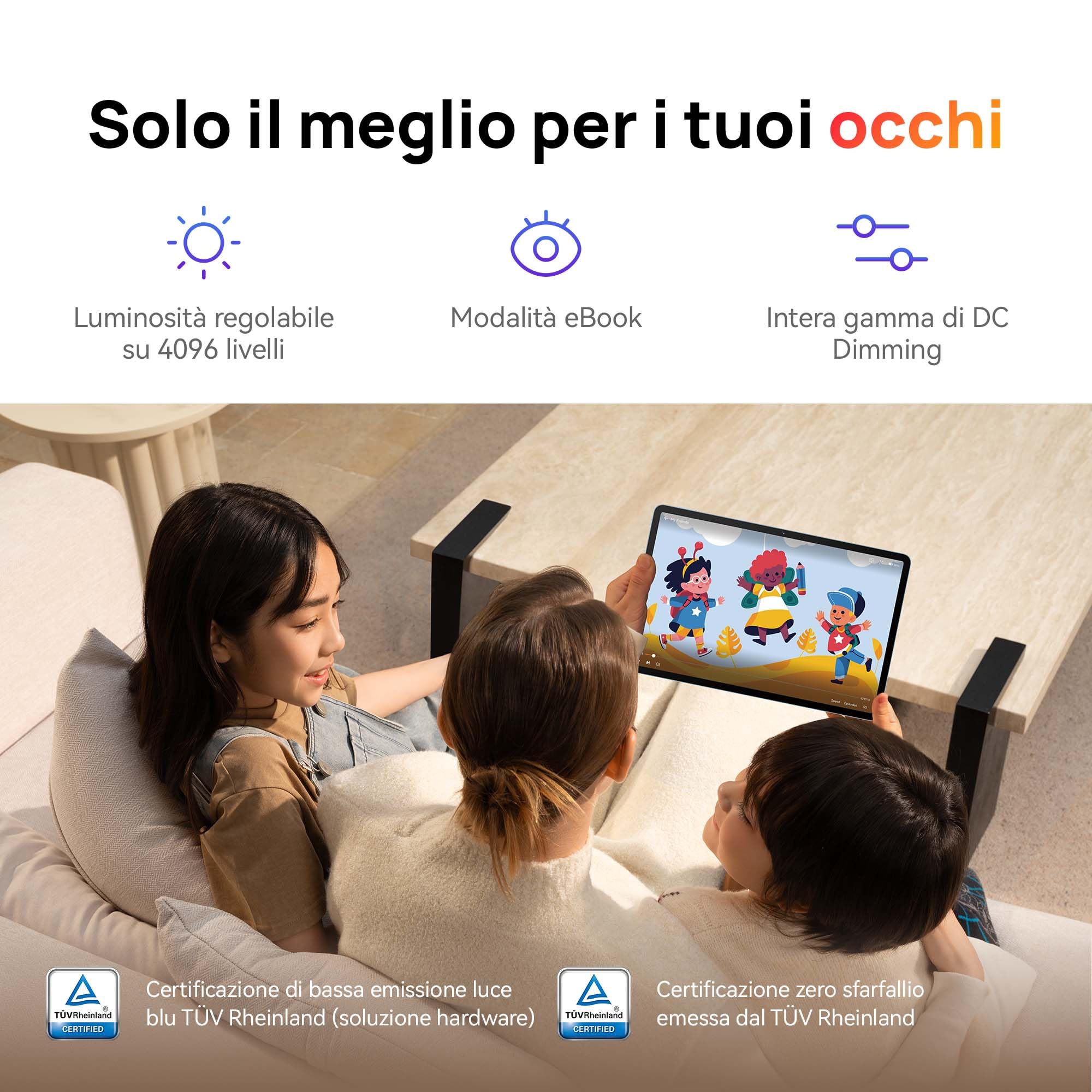 HUAWEI MatePad SE 11, 6GB+128GB Tablet, Con M-Pen lite, Set da due pezzi, Display FullView Eye Comfort 11", Super batteria da 7700 mAh, Kids Corner: compagno di crescita, Wi-Fi/Bluetooth
