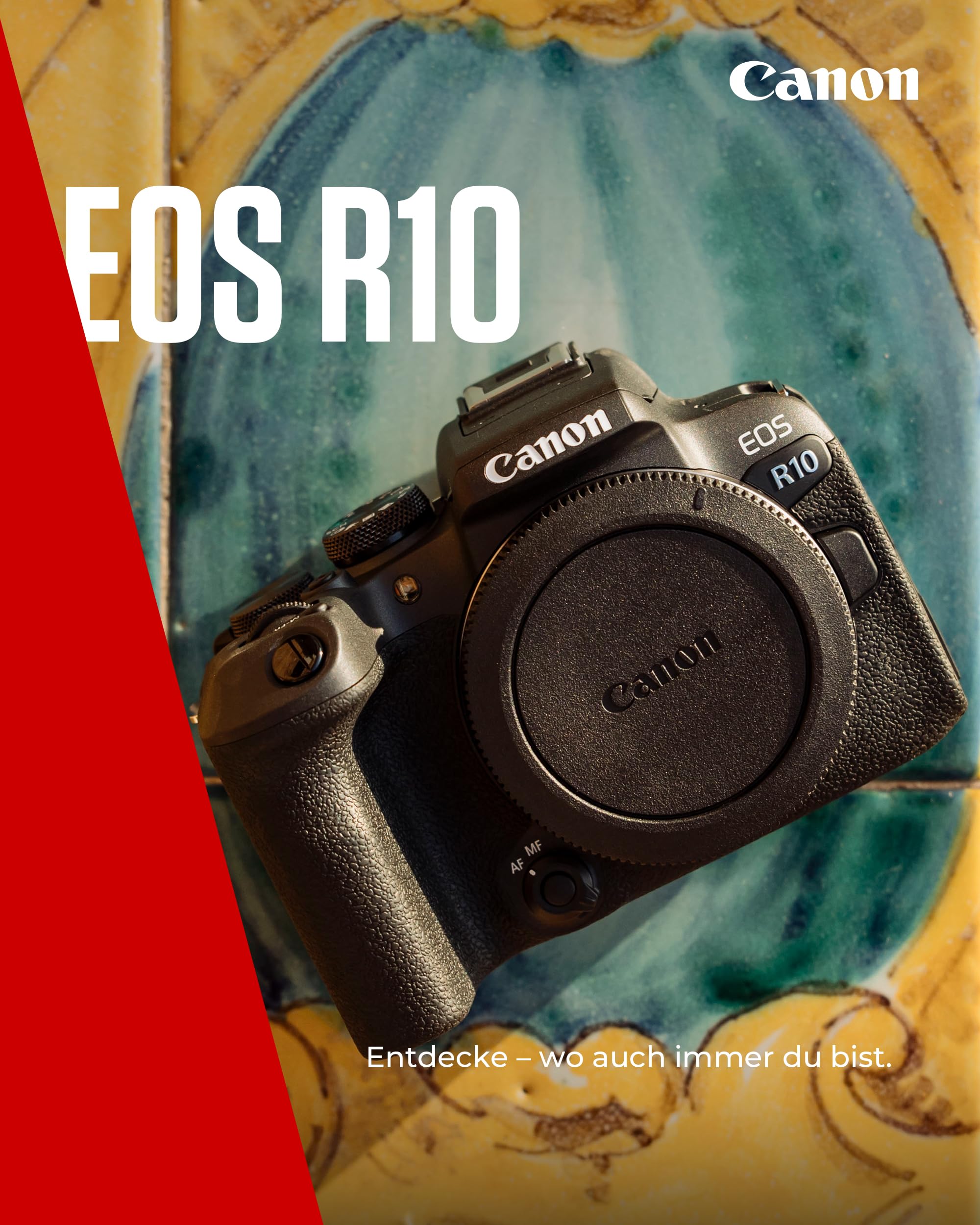 Canon EOS R10 Kamera spiegellose Camera + RF-S 18-150mm F4.5-6.3 is STM Objektiv (Hybridkamera, DSLR Upgrade, 15 B/s, 4K Videos, Dual Pixel CMOS AF II Fokussystem, WLAN) schwarz