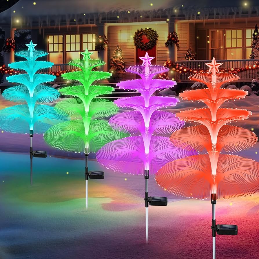 Solar Garden Lights Christmas Decorations Outdoor Waterproof