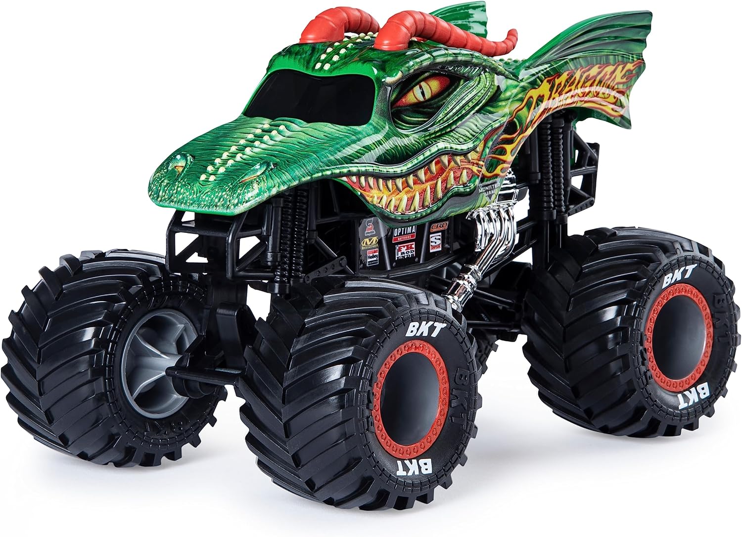 Monster Jam, Official Dragon Monster Truck, Die-Cast Vehicle, 1:24 Scale