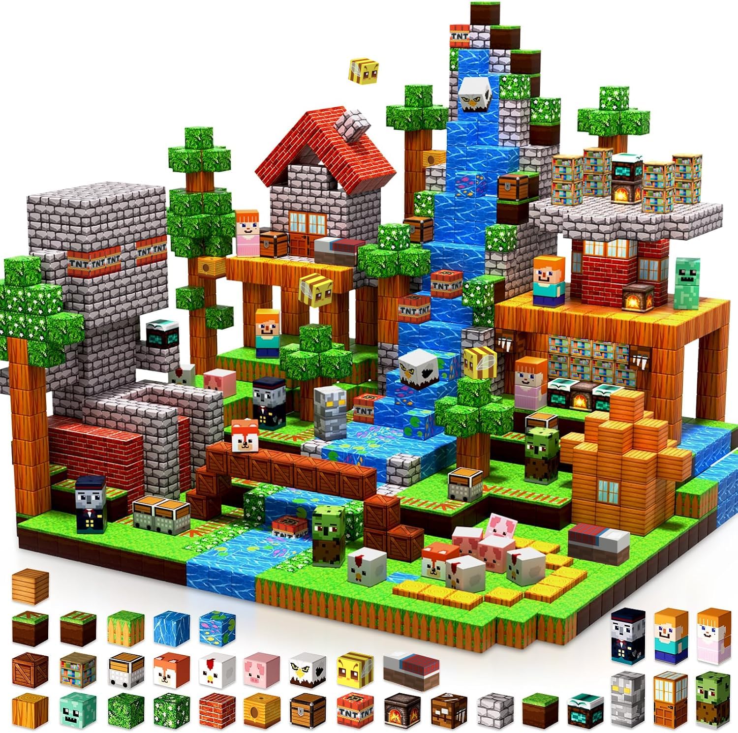 Amazon.com: Annexfun 300 PCS Magnetic Blocks - Magnetic Building
