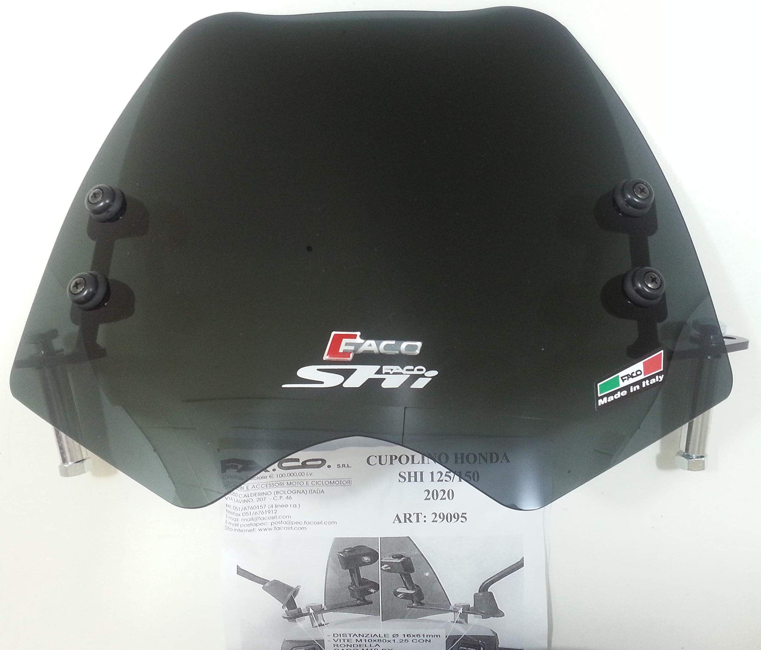 CUPOLINO FUME' SCURO HONDA SHi 125-150 anno 2020 i