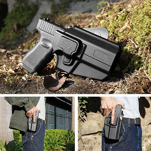 Miniatura 6 de Funda universal OWB para CanikFNWaltherBrowningS&WSarsilmazSigGirsanStoegerBersa  1911, se adapta a más de 100 pistolas, sistema de liberación de