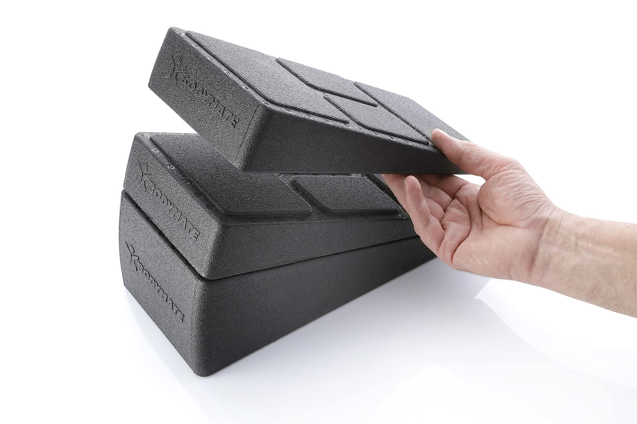 3 Planches D'Inclinaison Pour Étirement Mollets - Cales Squat Réglables 8.5° Et 17°, En Polypropylène