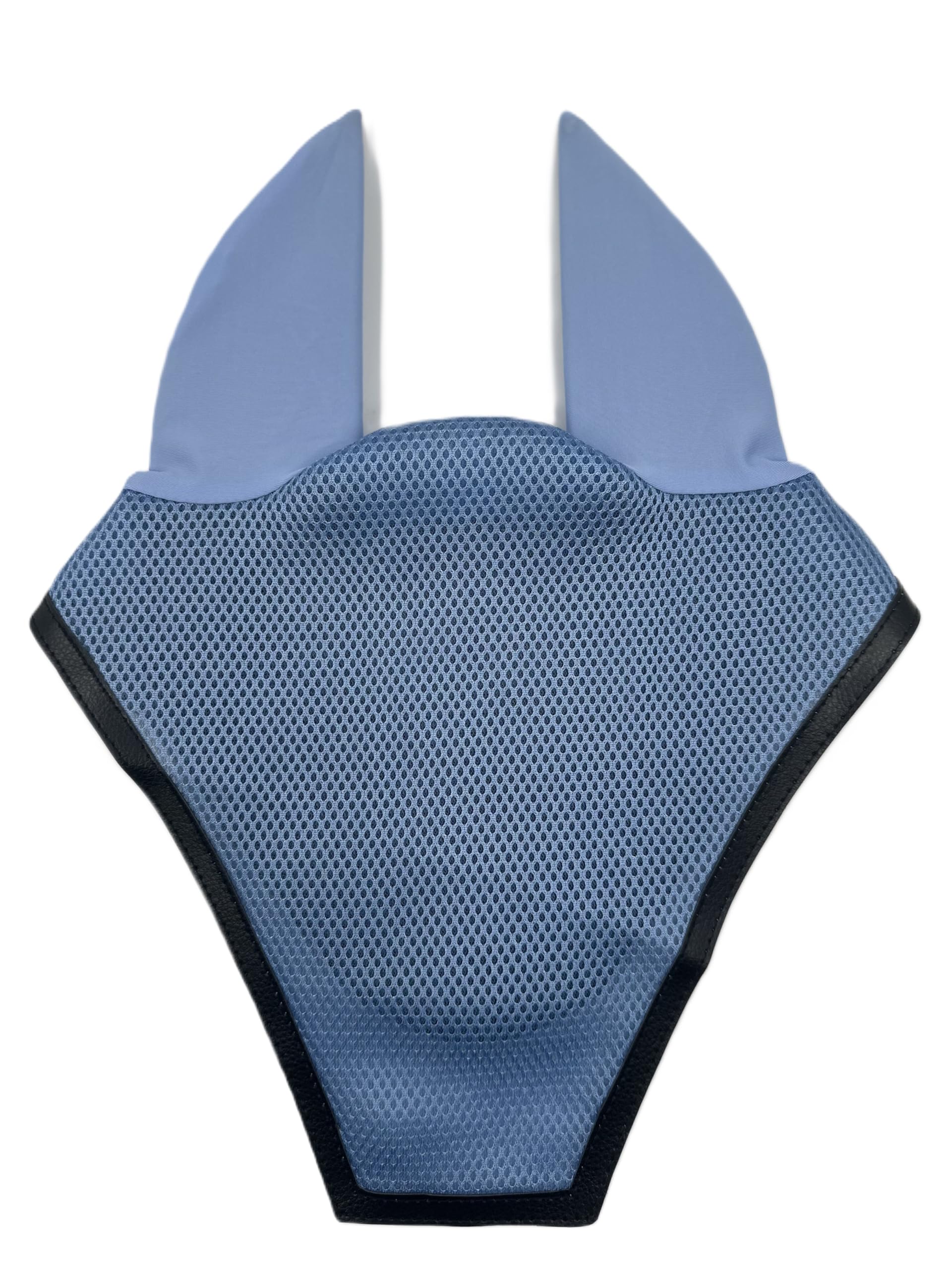 Sottosella Equitazione Traspirante, Lacci di Posizionamento con Chiusura a Strappo, Bordatura Elegante in Cordina Inglese, Completo di Cuffia Coordinata (AZZURRO, FULL)