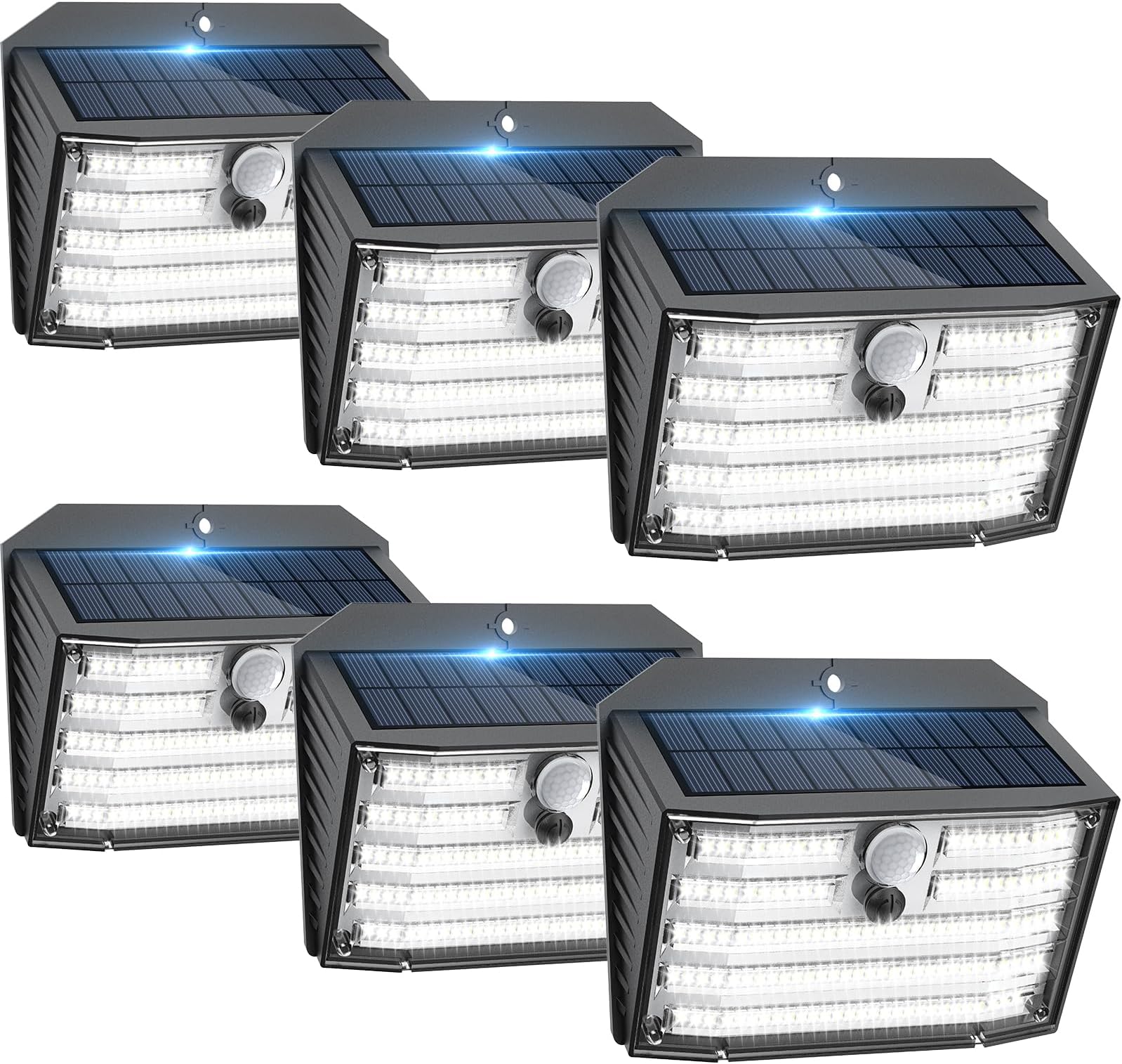 CLAONER Solar Lights Outdoor Super Bright 126 LED Solar Security Lights, PIR Motion Sensor with 3 Lighting Modes, 270° Lighting Angle, Wireless IP65 Waterproof Wall Lights