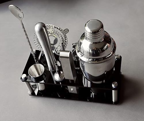 Miniatura 3 de Faded Lines Juego de 10 piezas de mixología plata