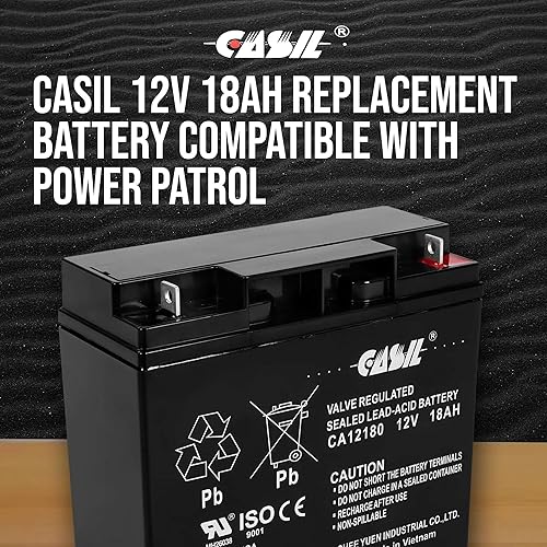 Miniatura 3 de Casil Batería SLA de 12V 18Ah compatible con Generac 7500 EXL generador portátil