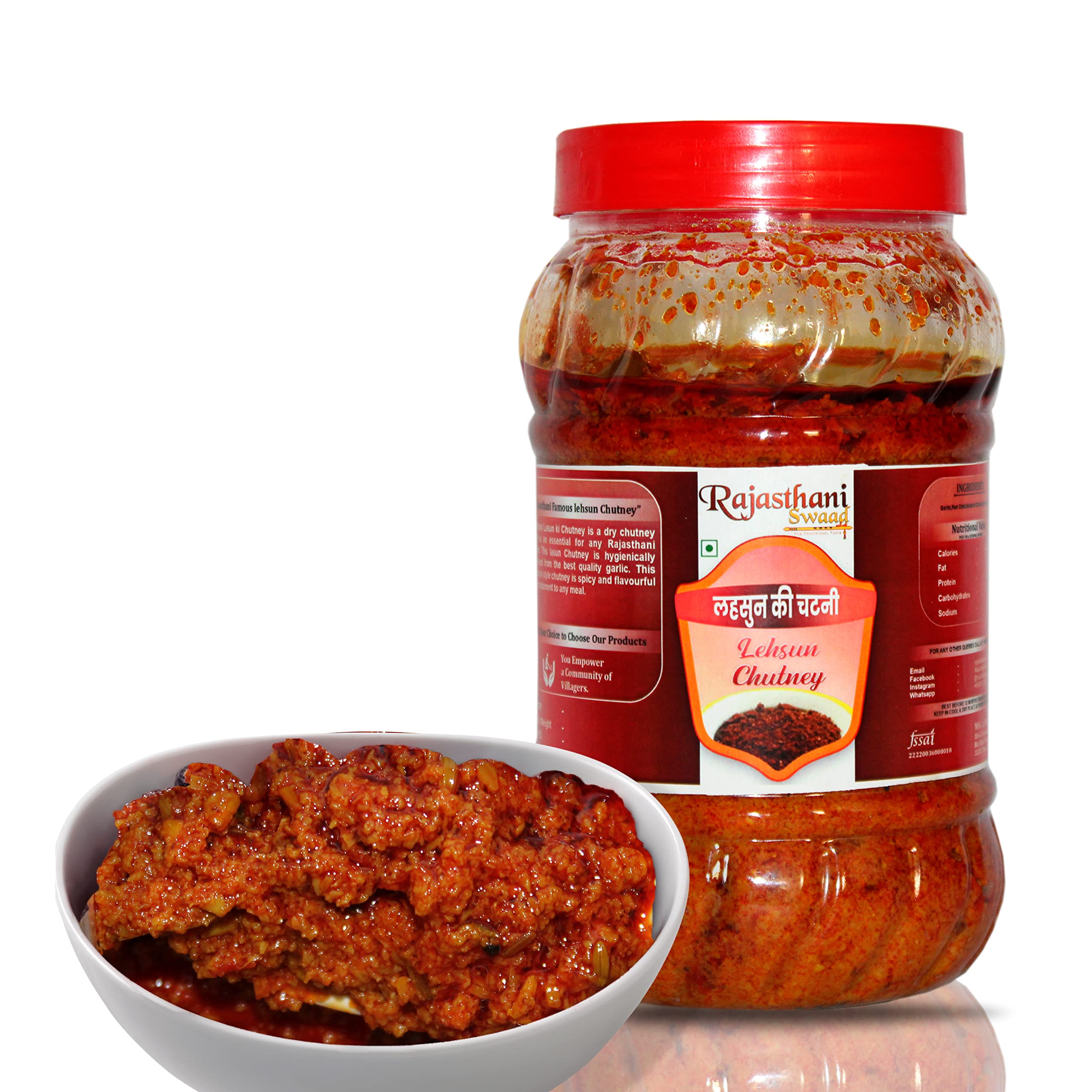 Rajasthani Swaad Marwadi Lahsun Chutney Homemade Lehsun Chatni (Special Traditional Taste Of Rajasthan | Less Oil | No Preservative) Jar Of 1 Kg (B0BGHSRCN1) Amazon Price History, Amazon Price Tracker