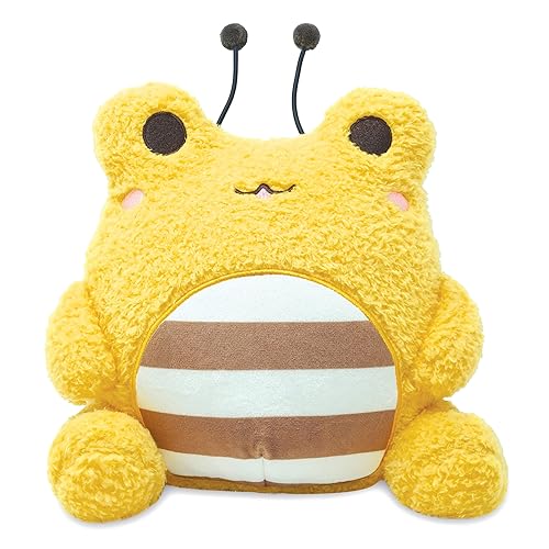 Cuddle Barn PlushGoals - Bumble Wawa Super Soft Cute Kawaii Froggie Dressed As Bee Collectible Stuffed Animal Plush Toy, 9 inches - Bumble Wawa