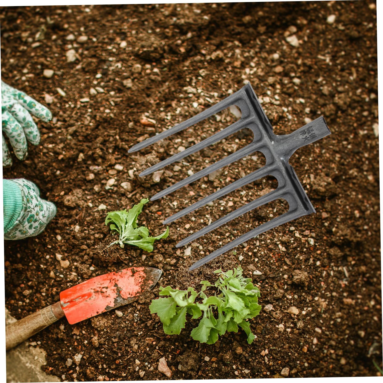 BESPORTBLE Testa Di Rastrello Agricolo in Acciaio a Cinque e Sei Denti, Sostituzione Per Aratura Profonda, Aerazione Del Terreno e Raccolta Di Foraggio e Frutta, Facile Installazione Con Mani