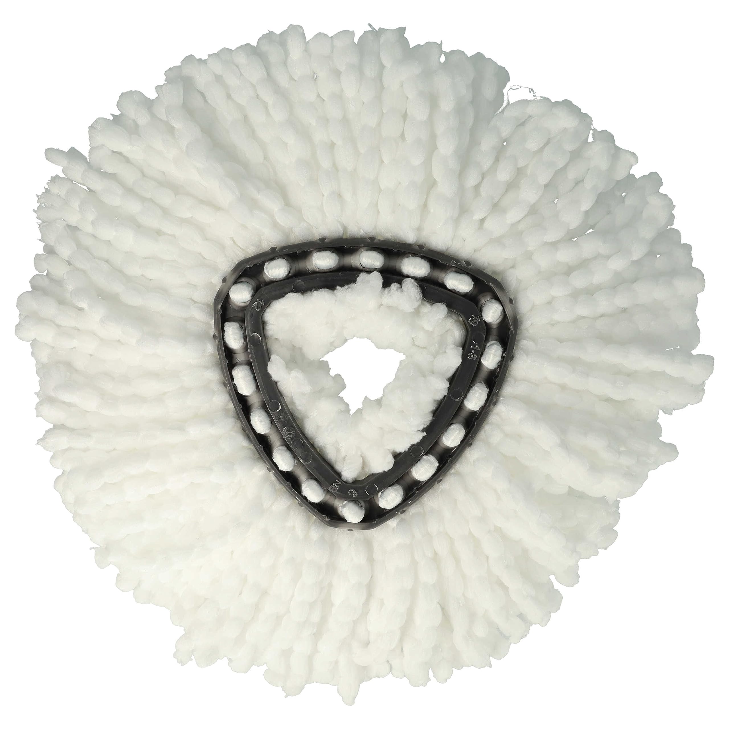 vhbw Replacement Mop Head compatible with Vileda EasyWring & Clean, EasyWring & Clean Turbo Mop - Microfibre Attachment White