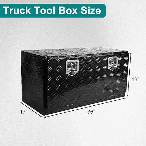 Miniatura 28 de 48 pulgadas de largo x 15 pulgadas de ancho x 15 pulgadas de alto, caja de herramientas para camioneta, caja de herramientas, almacenamiento