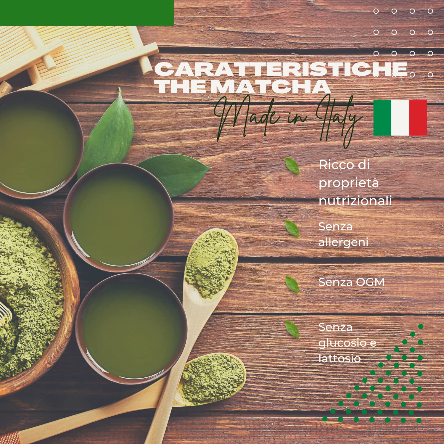 foodboost - The matcha verde giapponese | Matcha tea in polvere | Tè matcha profumato e di un verde intenso | Macha the macinato a pietra - Qualità Premium 100% made in Italy (500 g)