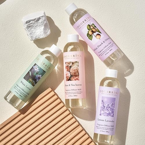 Miniatura 7 de Cocorrína Recambio de difusor de varillas  Lino fresco de 6.7 oz. Aceite perfumado para difusor de varillas fragancia del hogar para dormitorio,