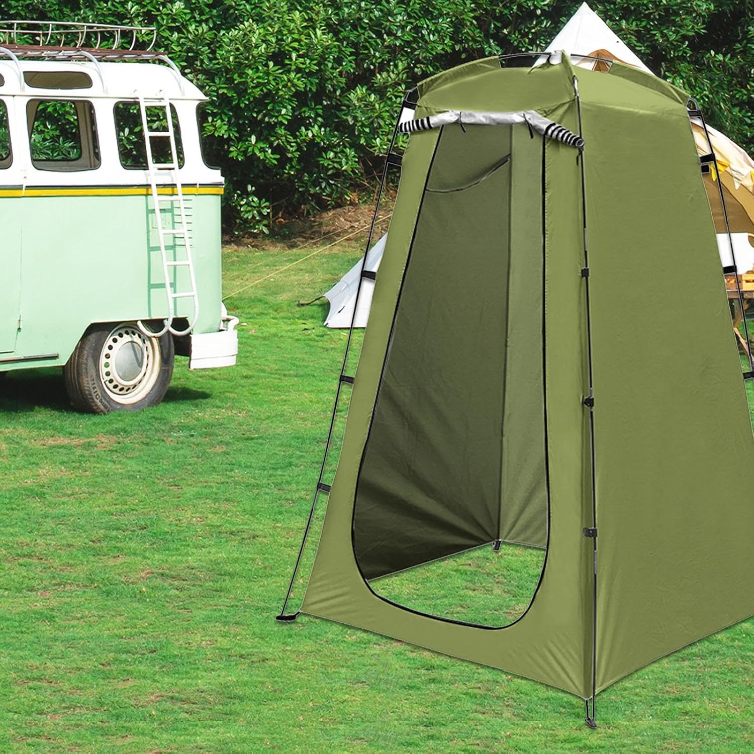 Privacy Tent Beach Changing Room with Window Easy Setup Outdoor Shelter Mobile Toilet Shower Tent for Camping Picnic RV