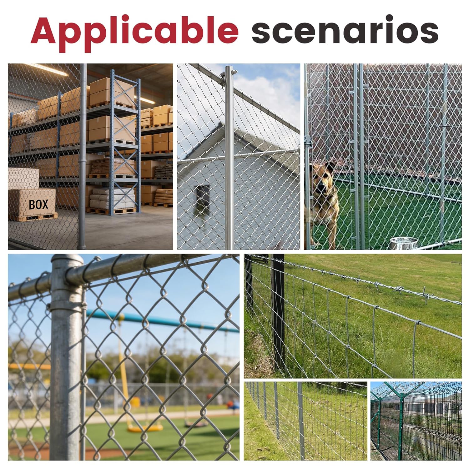 Chain Link Fence Stretcher Tool, Heavy Duty Ratcheting Fence Puller & Tensioner for Woven Wire & Barbed Wire, One-Person Operation for Farm, Ranch & Garden Fence Repair