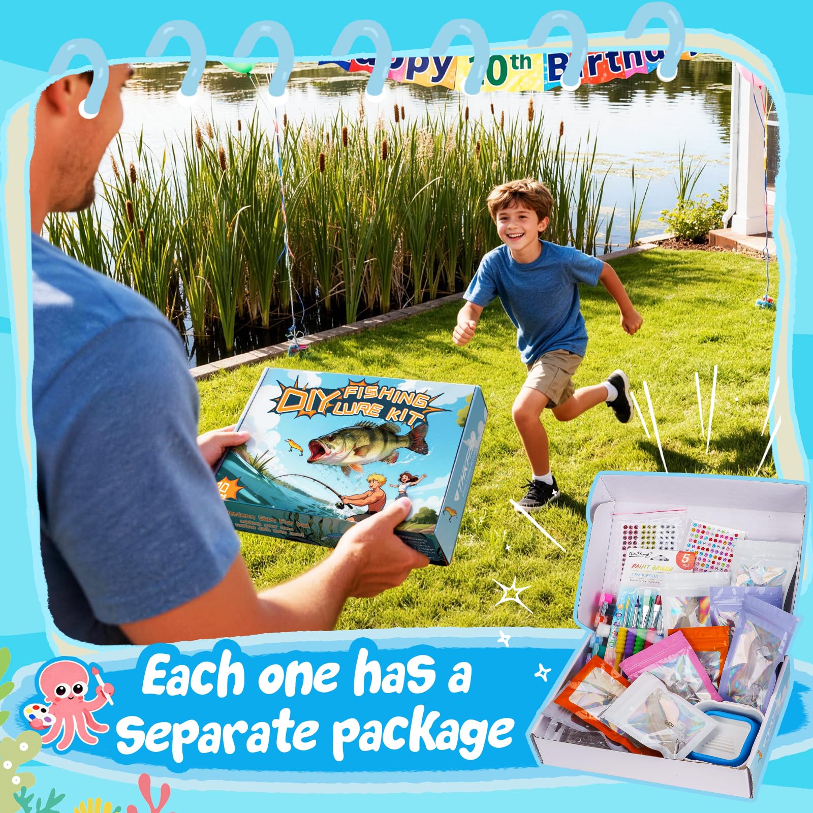 THKFISH Kit de leurres de pêche DIY - Kit de fabrication de leurres adaptés