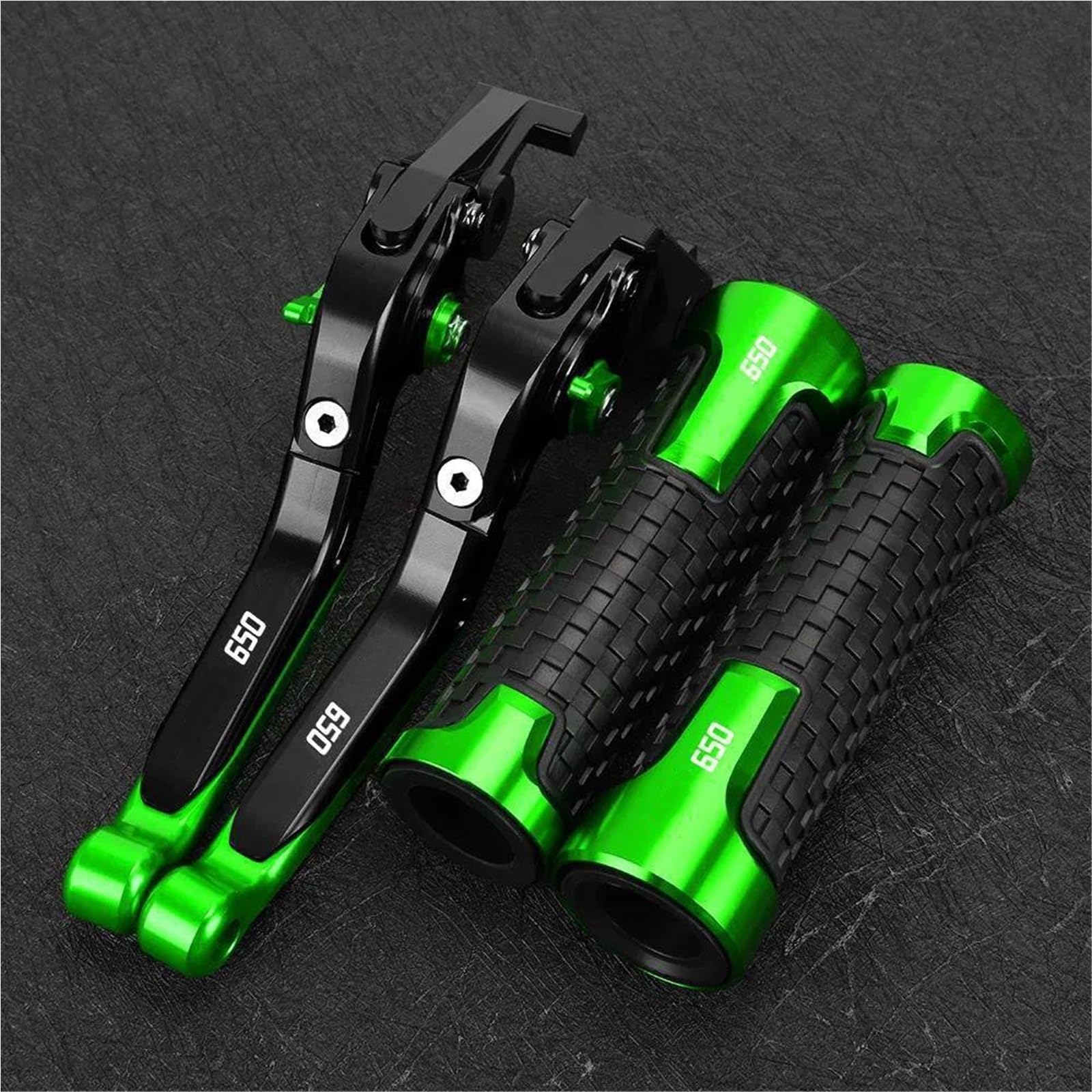 Tgvselpj Green Motorcycle Part Folding Extendable Brake Clutch Levers Motorcycle Accessories Parts Adjustable Handle For H-Onda Cbr650f Cbr 650F 2014-2023(Green)