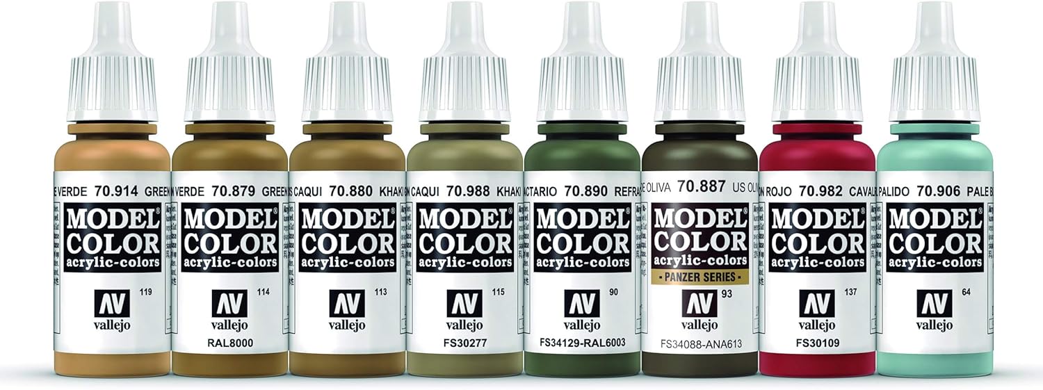 Vallejo Model Color WWIII Soviet Armour & Infantry, 0.57 Fl Oz (Pack of 8)