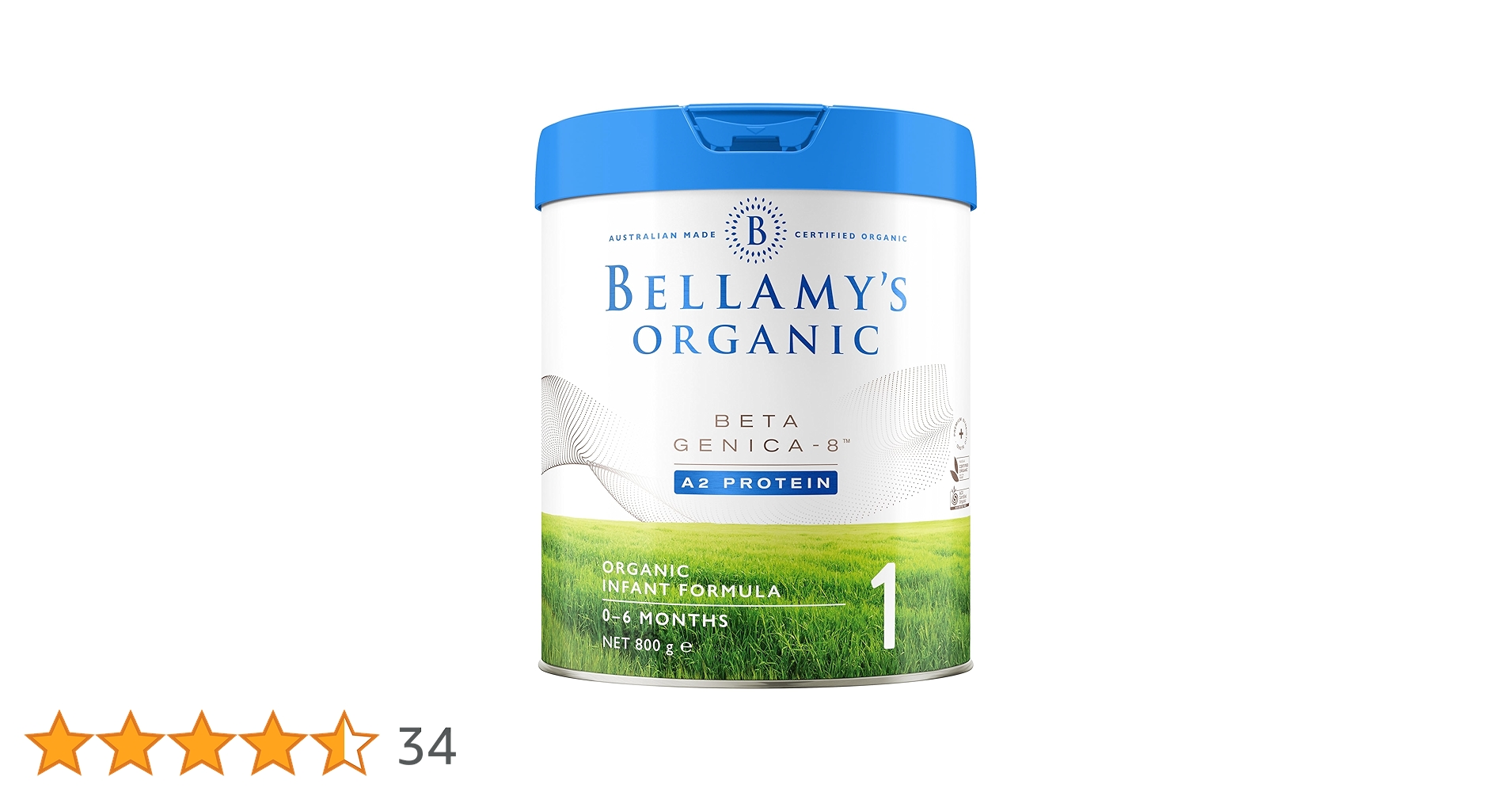 Bellamy's Organic Beta Genica-8 Step 1 Infant Formula (800g Bellamy's Organic Beta Genica-8 Step 1 Infant Formula (800g
