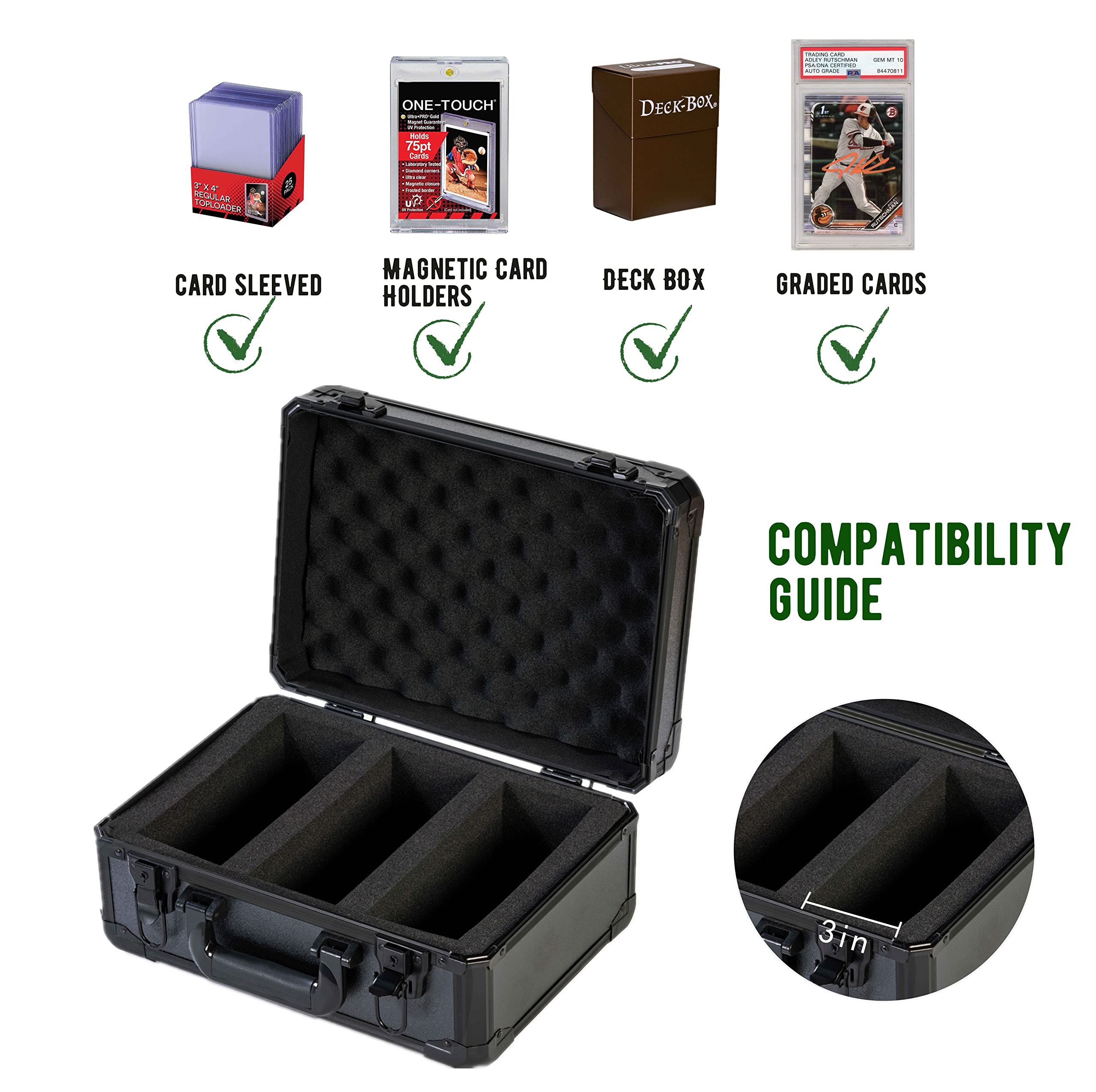 グレードカードケースホルダー デッキボックス オーガナイザー