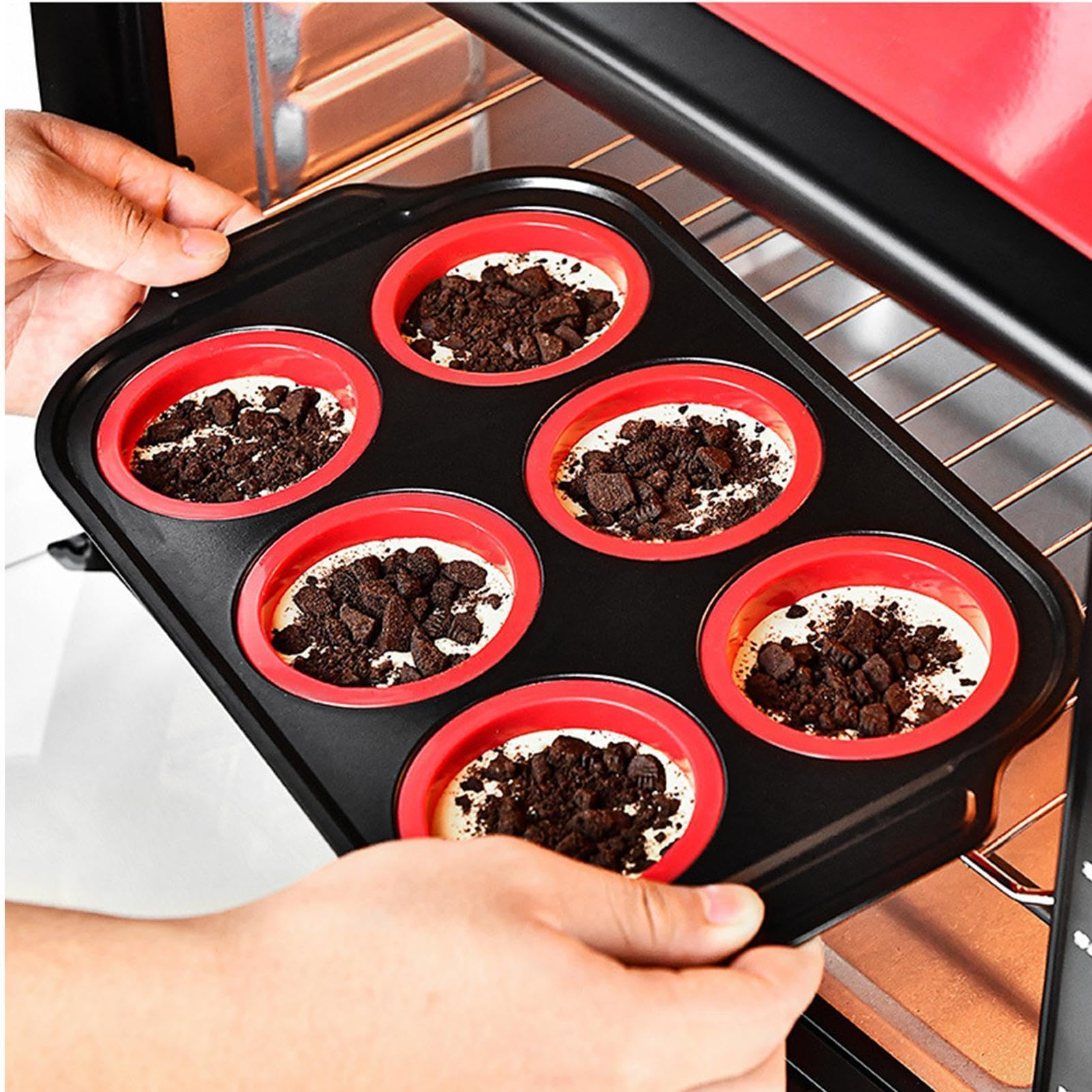 Genérico Backutensilien-Set aus Silikon, flexibel, mit Handschuh, Schaber und Bürste, Antihaft-Backset, für Brot, Kekse, Eier, Backofen, Toaster