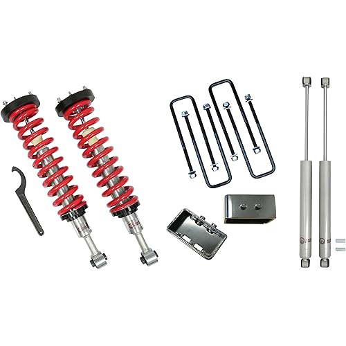 Freedom Offroad 1-4” Lift Front Coilovers + 3” Rear Lift w/Shocks Compatible For 2004-2013 F150