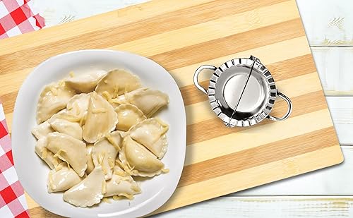 Miniatura 5 de Empanada, Ravioli, Gyoza & Máquina para hacer albóndigas de acero inoxidable de 3 pulgadas