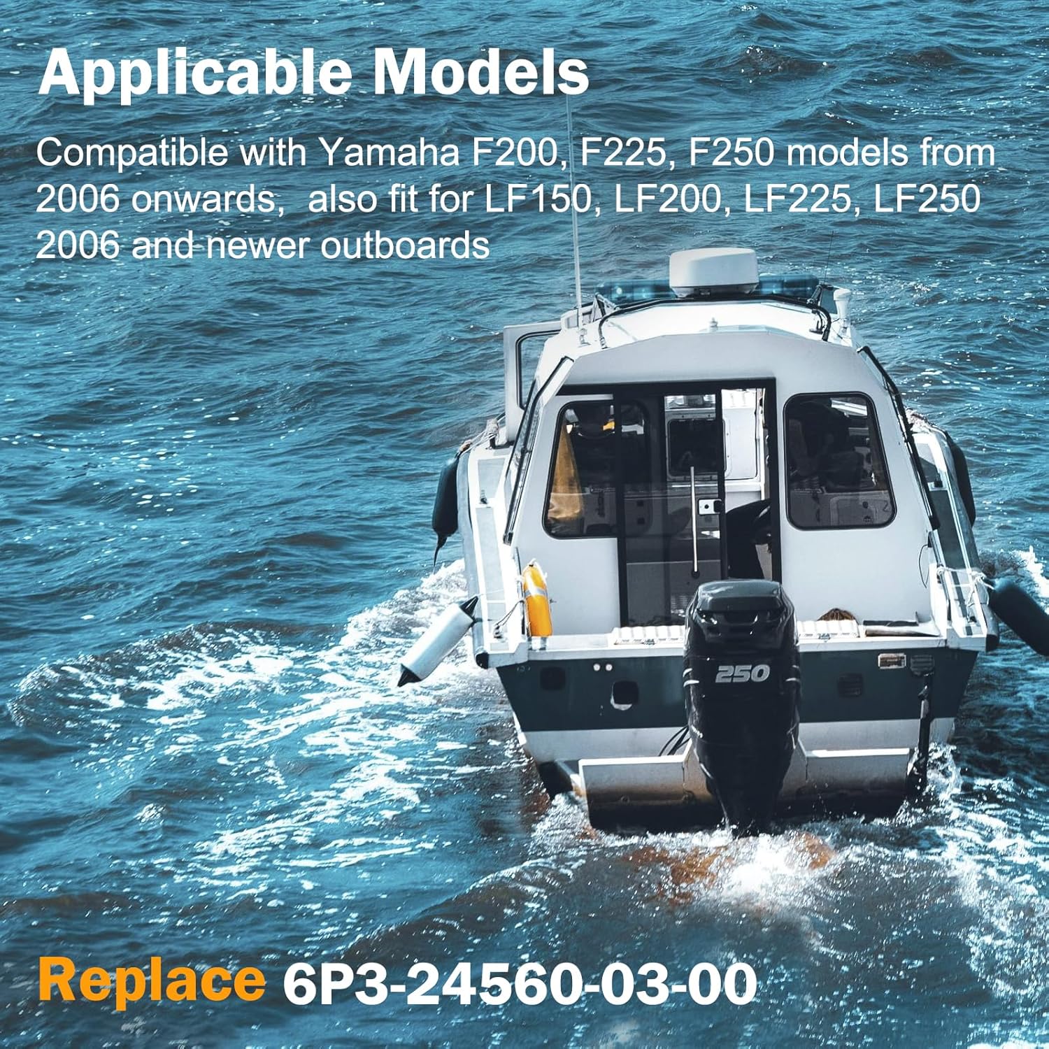 Outboard Engine Fuel Filter Assembly Compatible With Yamaha F200 F225 F250 2006-2025, Cartridge Type Fuel Filter for Yamaha 150HP 175HP 200HP 225HP 250HP 300HP 350HP Replace 6P3-24560-03-00