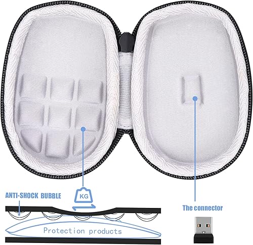 Miniatura 3 de co2CREA Carcasa rígida de repuesto para Logitech MX Anywhere 3S Anywhere 3 Anywhere 2S Anywhere 2 Compact Performance Mouse (estuche grafito +