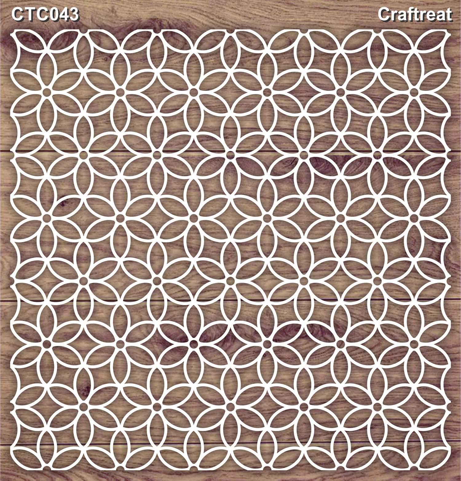 CrafTreatFloral Chipboard Laser Cut Embellishments for Card Making and Scrapbooking - Flower Trellis - Size: 5.5X6 Inches - Mixed Media Embellishments for Crafting
