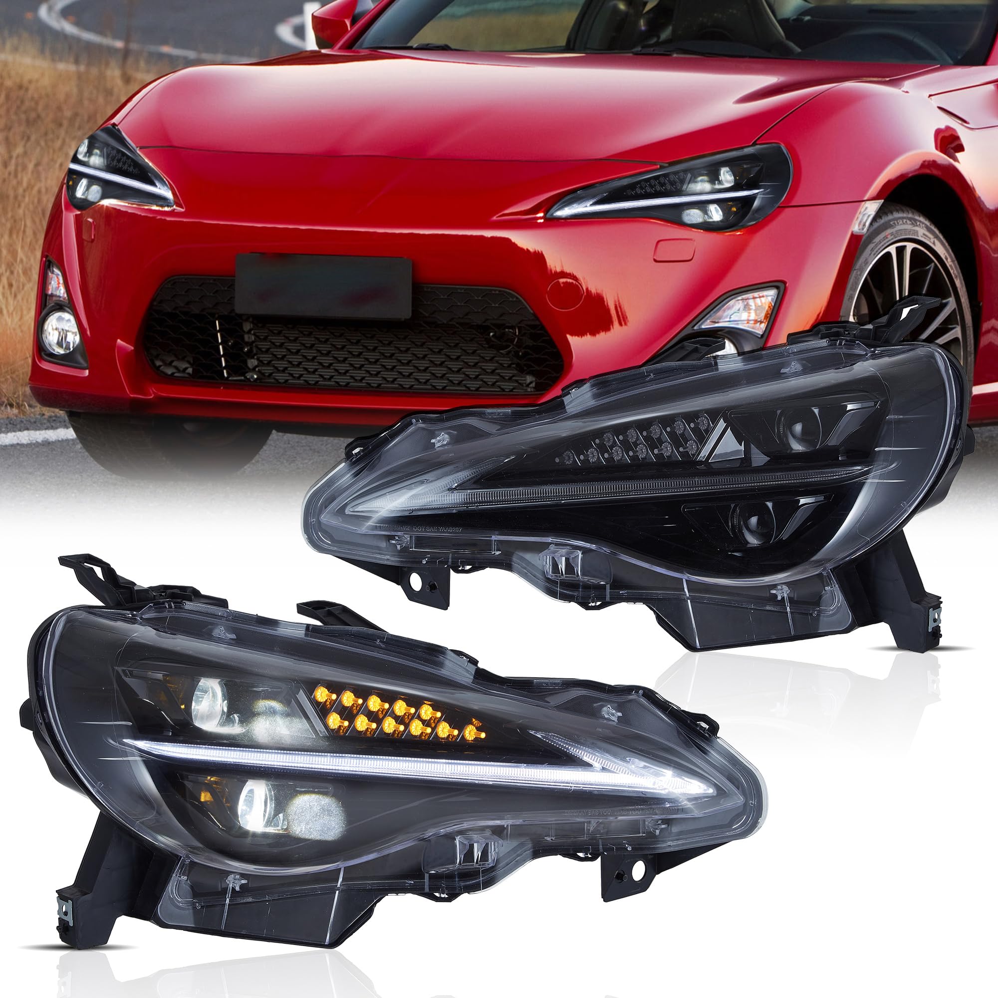 VLAND Headlights for GT86 FT86 2012-2020/Su-baru BRZ 2013-2019/ Sc