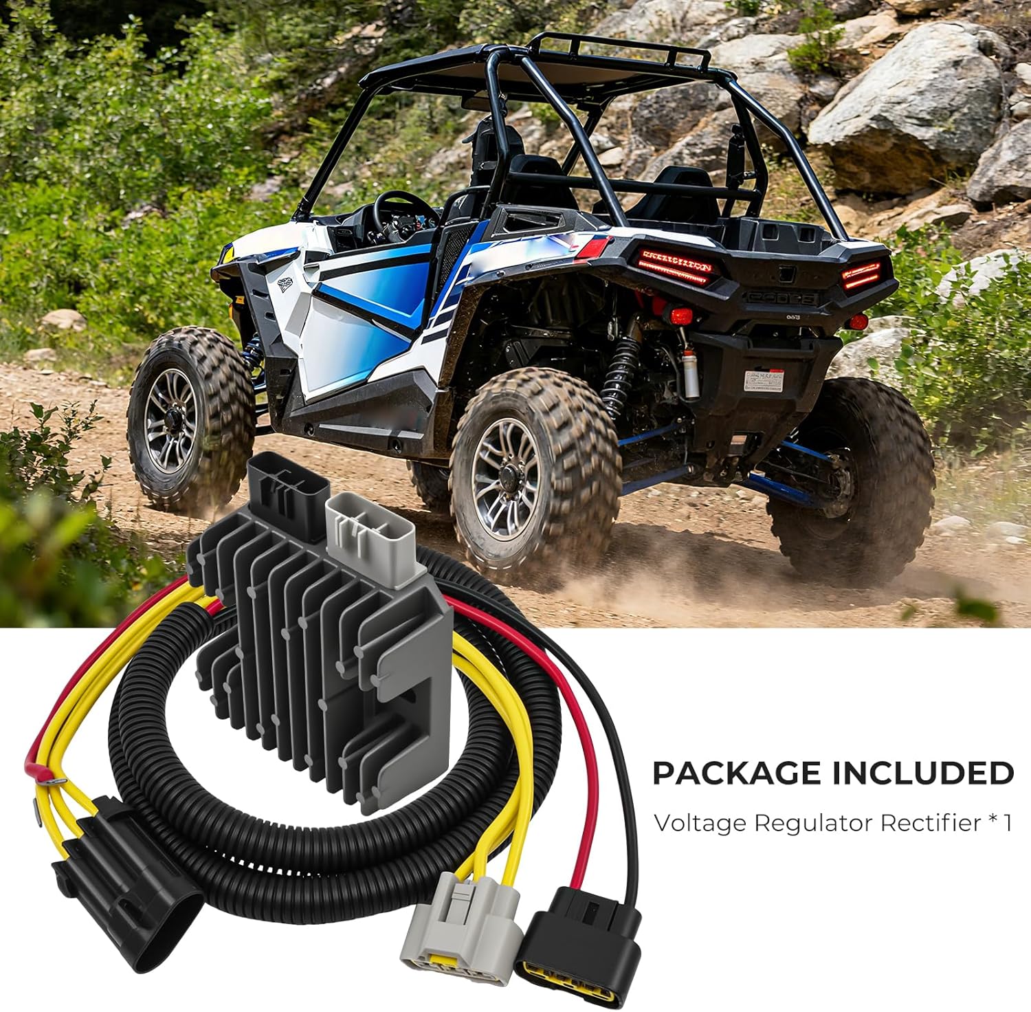 OEM Replacement Voltage Regulator Rectifier Compatible with Polaris RZR Sportsman Ranger ACE Scrambler (500, 570, 850, 900, 1000) Replace Part Number #4016868, 4014856, 4014029