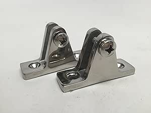 Boat Yacht Bimini Top Fitting Stainless Steel 316 Concave Base Deck