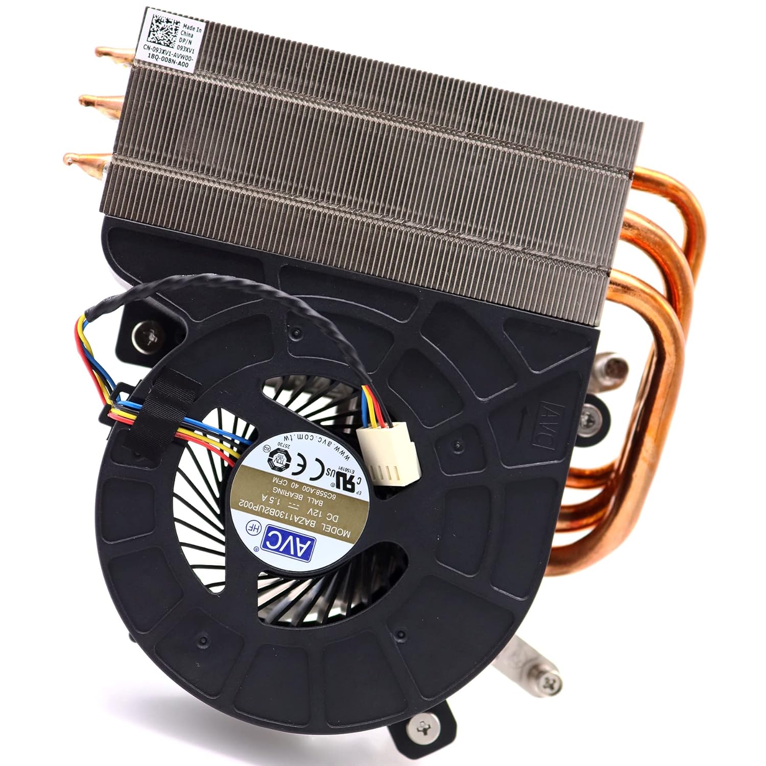 Deal4GO Ventilador de refrigeración de CPU de 125 W 6C558