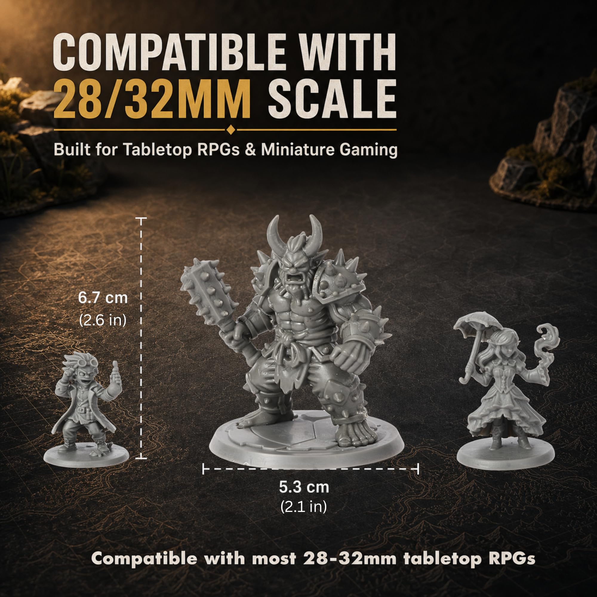 50 figure fantasy uniche per miniature DnD, eroi, NPC, mini Dungeons and Dragons ispirati agli anime da 28 mm, mini figurine da tavolo non verniciate, compatibili con Pathfinder, accessori D&D