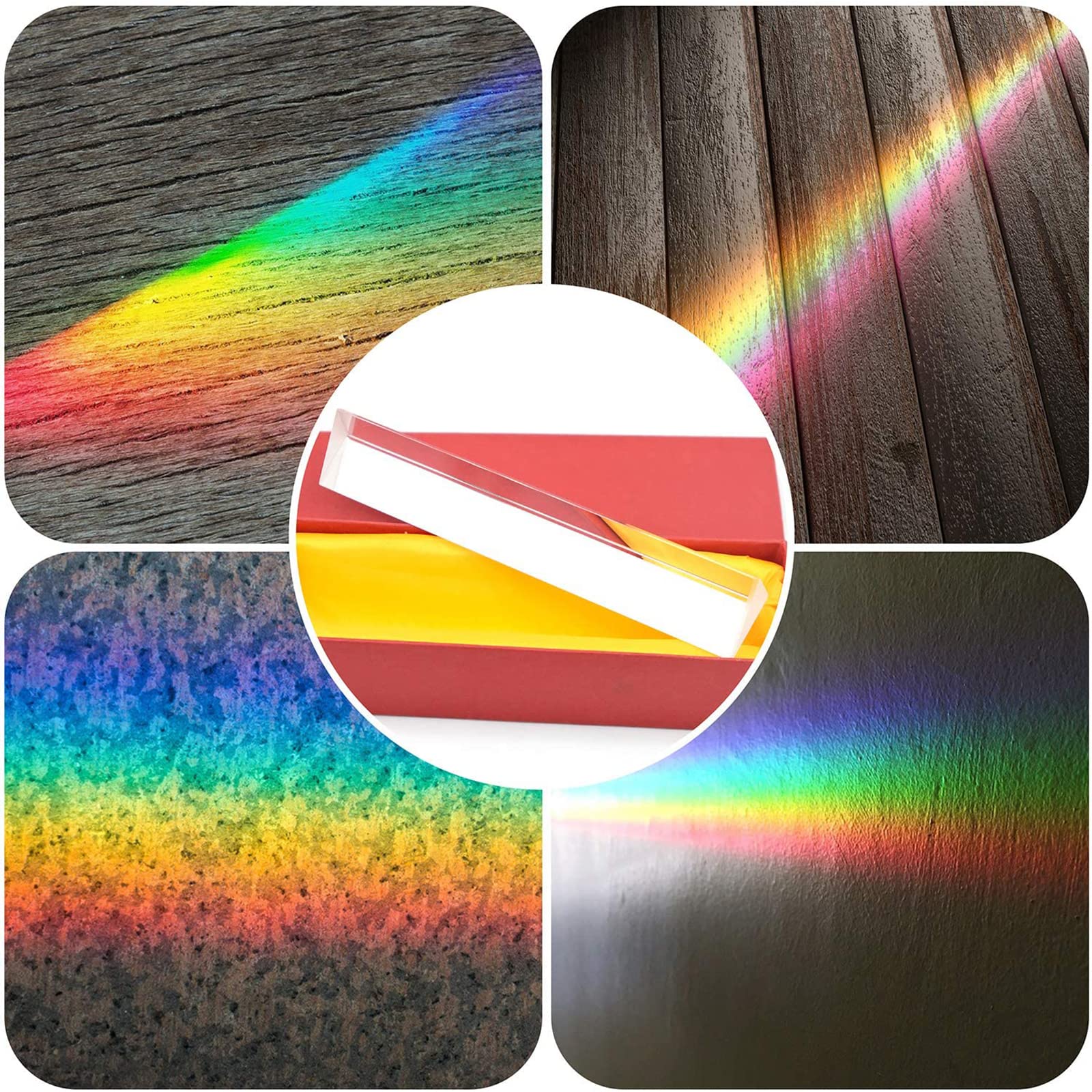 Amazon.co.jp: 三角プリズム 虹 実験 光学ガラス クリスタルプリズム