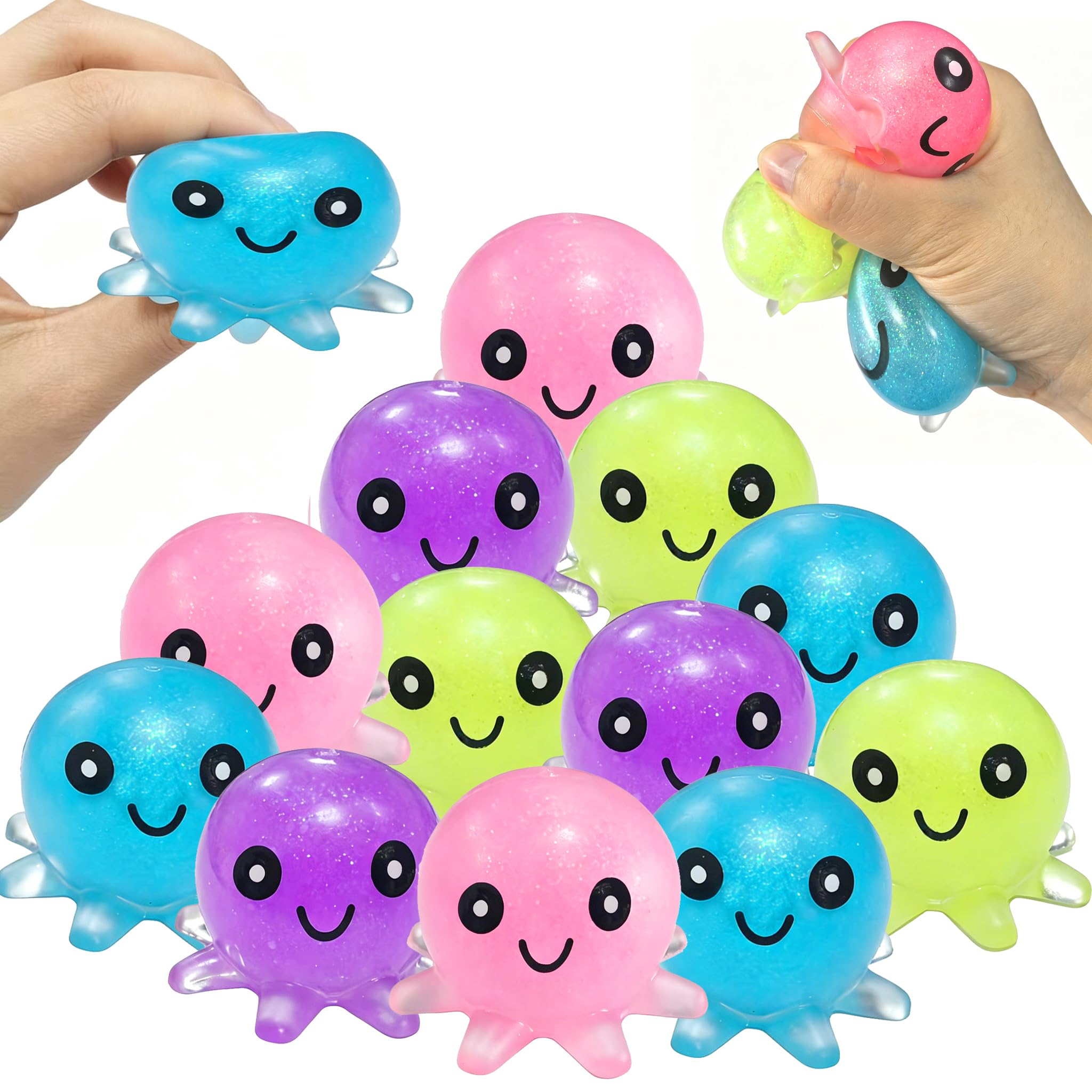 Cute Squishy Stress Balls - Bulk Party Favors -8 Cute Squishy Stress Balls - Bulk Party Favors -8