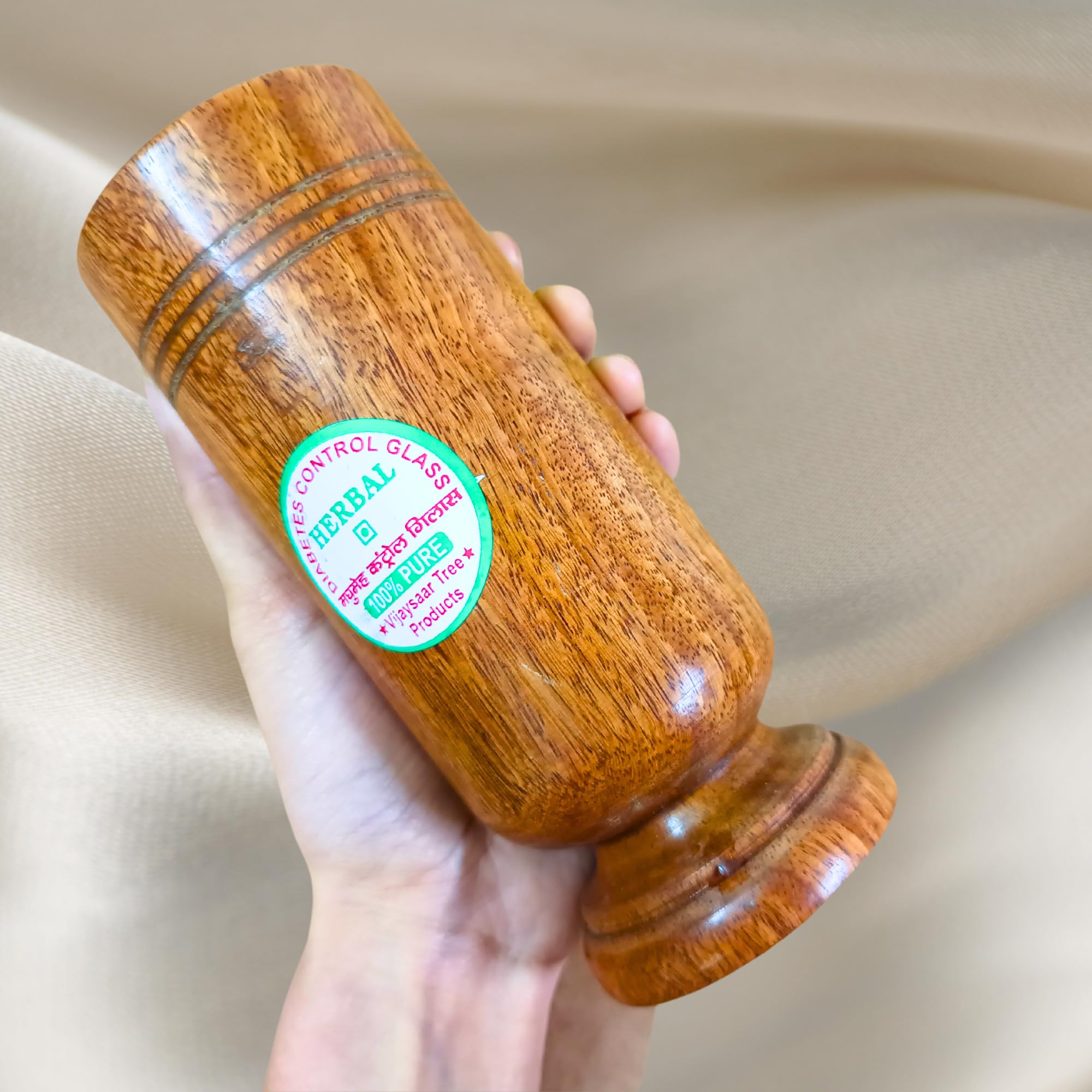 Shri Shri Handicraft Vijaysar Wooden Tumbler Glass : Empowering Ayurvedic Solution for Diabetes, Joint Pains, and Blood Sugar Control | Enhances Circulation No Side Effects Pack of 1 (B0CP96SQWR) Amazon Price History, Amazon Price Tracker