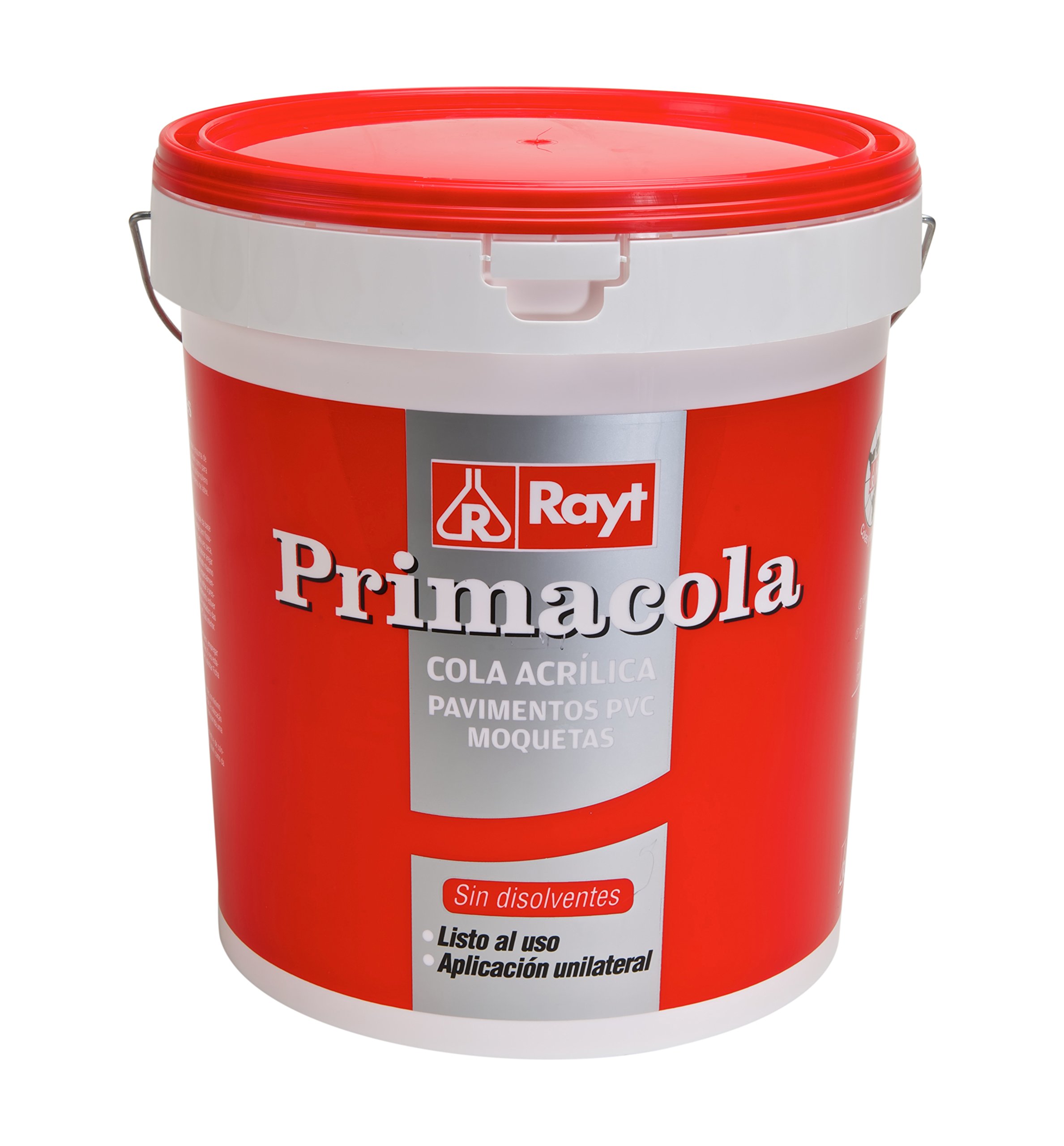 RAYT Adhésif Acrylique Unilatéral, 20 kg, Transparent, Pâte, Seau, Sans Solvant, PVC, Textiles, Caoutchouc