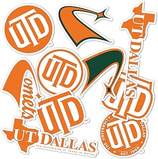 Desert Cactus The University of Texas at Dallas Sticker Texas Dallas Comet Vinyl Decal Laptop Water Bottle Car Scrapbook Sheet (Type 2)