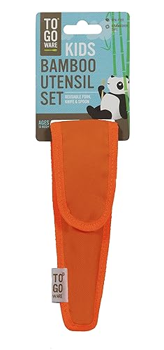 Miniatura 2 de Kids Repeat Juego de utensilios de bambú - Naranja (naranja), 1 EA