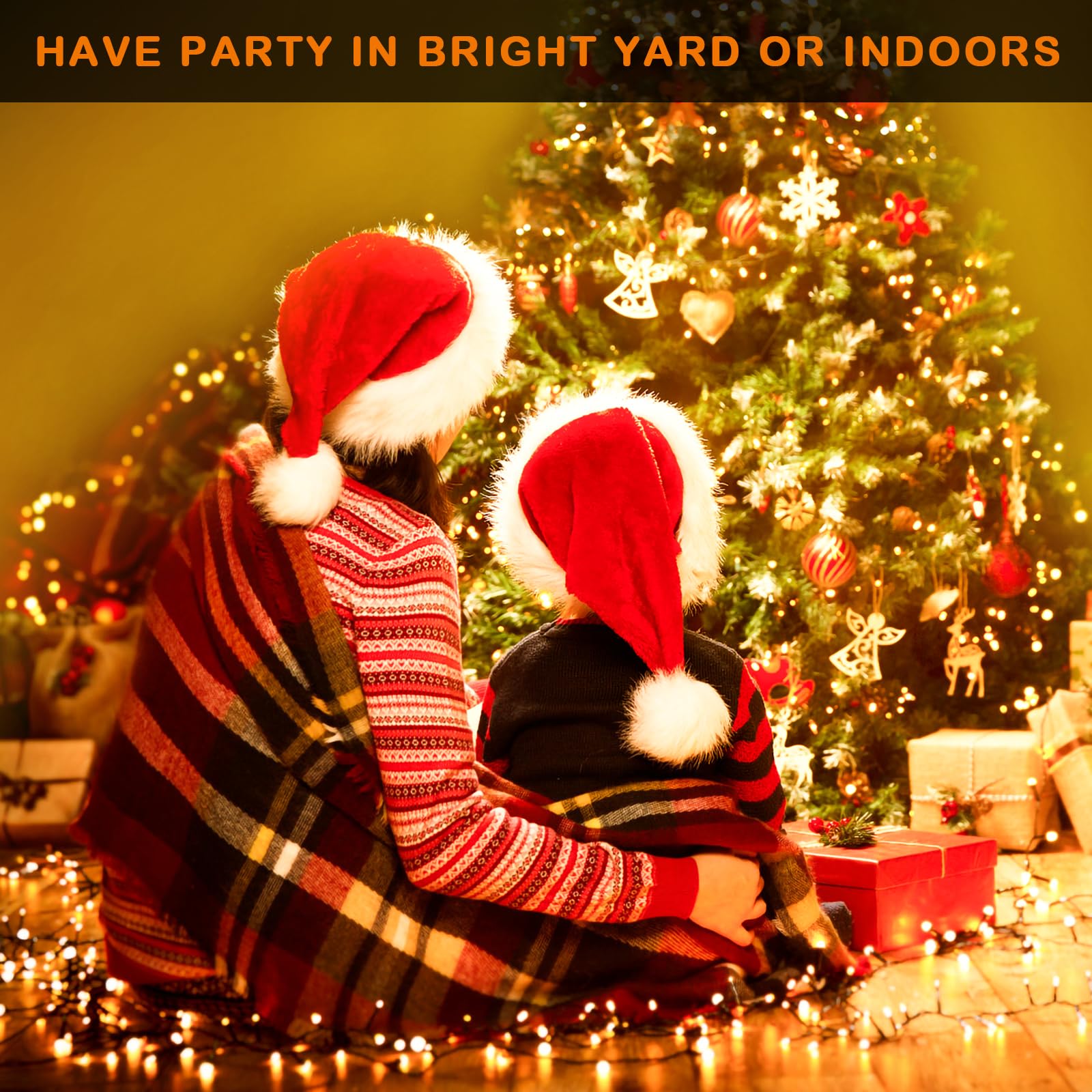 YAGOPAL Luci Natale Esterno,100M 800LED Luci di Natale Impermeabile 8 Modalità con Timer Halloween Christmas Catena Luminosa per Interno Esterno Casa Giardino Patio Festa Natale Albero