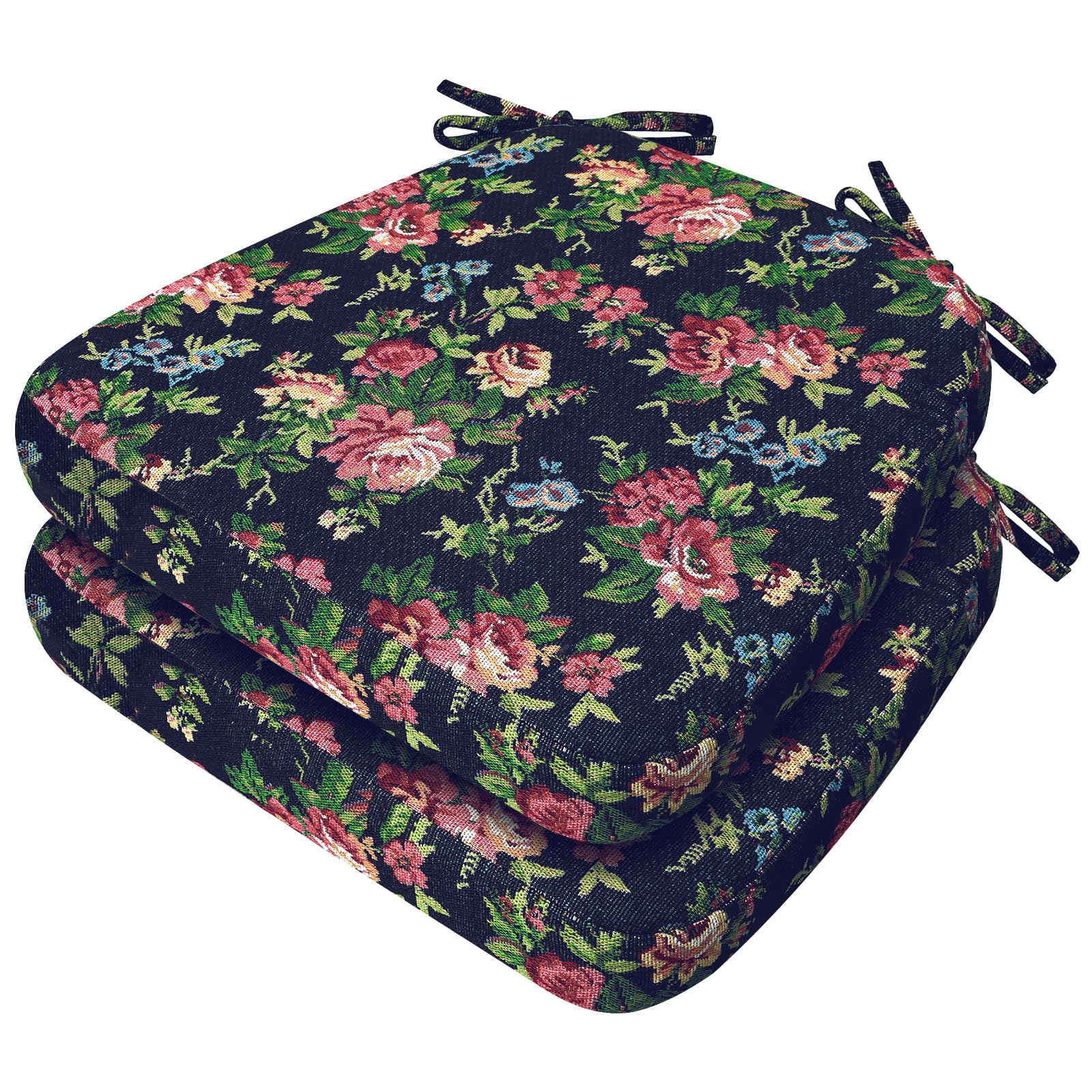 AAAAAcessories Chair Cushions for Dining Chairs, 17 x 16 x 2 in, Set of 2