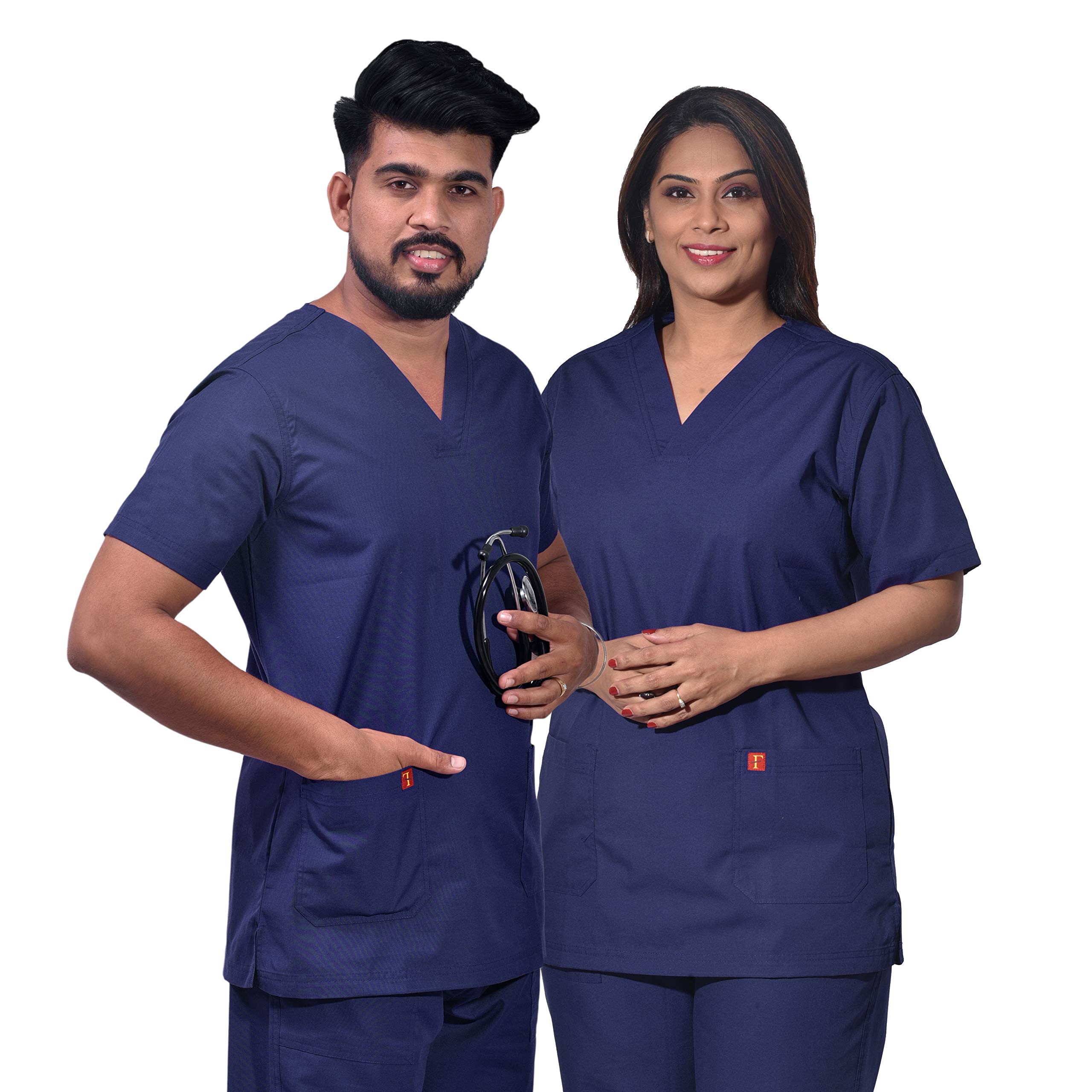 See full amazon price history chart for FRENCH TERRAIN® Unisex Polyester Viscose V-Neck Scrub Suit, Ideal for Doctors and Healthcare Professionals, Top and Bottom with 2 Pockets (Size_ 40 - L, Navy Blue) FRENCH TERRAIN® Unisex Polyester Viscose V-Neck Scrub Suit, Ideal for Doctors and Healthcare Professionals, Top and Bottom with 2 Pockets (Size_ 40 - L, Navy Blue) (B0CL9S1P6J) Amazon Price History, Amazon Price Tracker