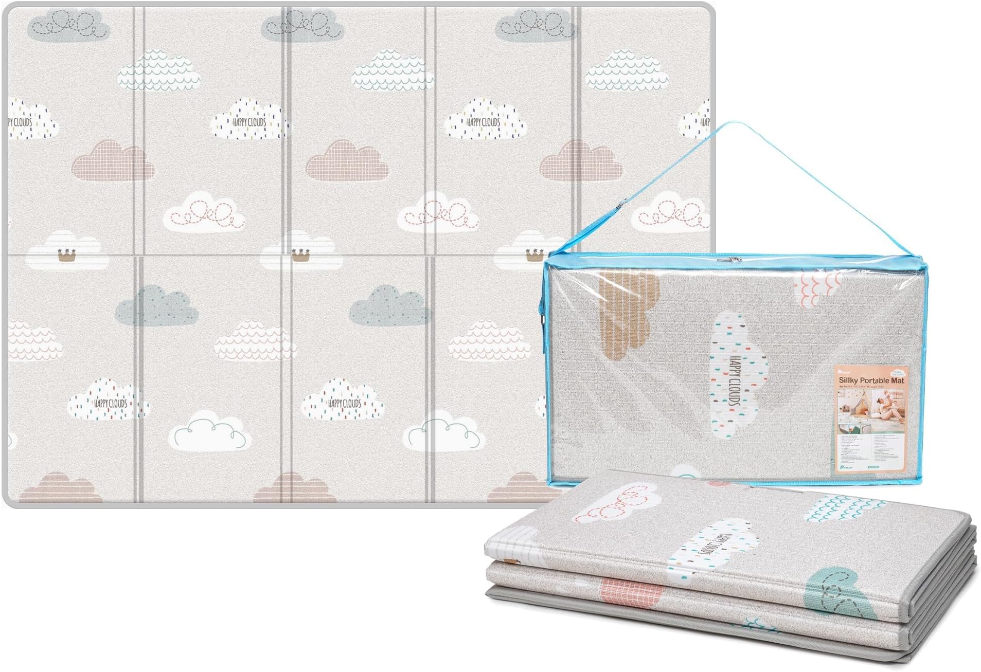Parklon Baby Play Mat Silky Cotton Foldable Cloud Bebe Large 31" x 21.7" x 0.16"